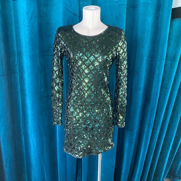 H&M Divided Sequined Party Sheath Dress - Picture 2 of 7
